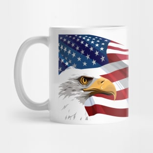 The American Flag with Eagle Mug